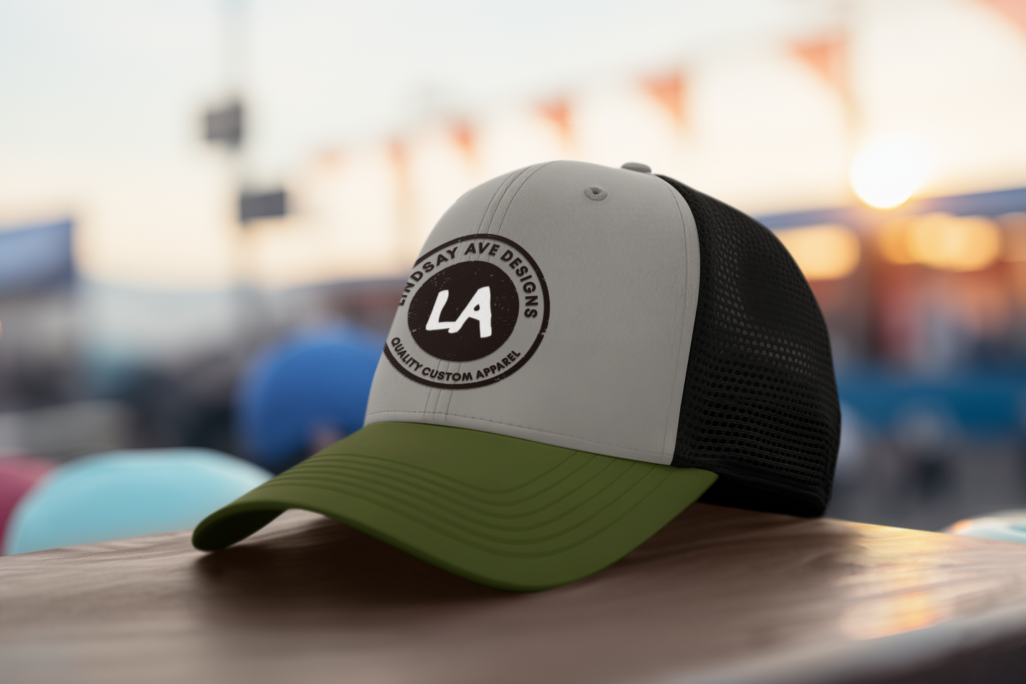Lindsay Ave Designs Embroidered Trucker Hat