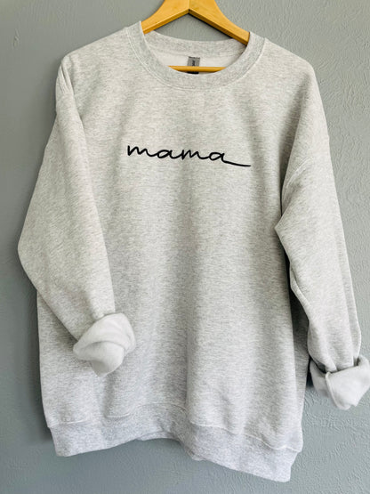 Embroidered Mama Crewneck