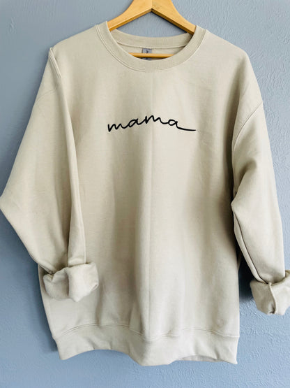 Embroidered Mama Crewneck